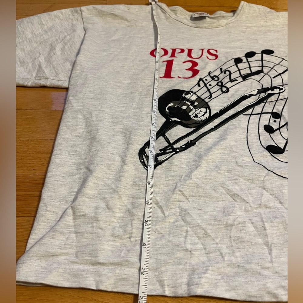 Vintage gray white heather crewneck Honolulu fun run tee one size - Picture 5 of 10
